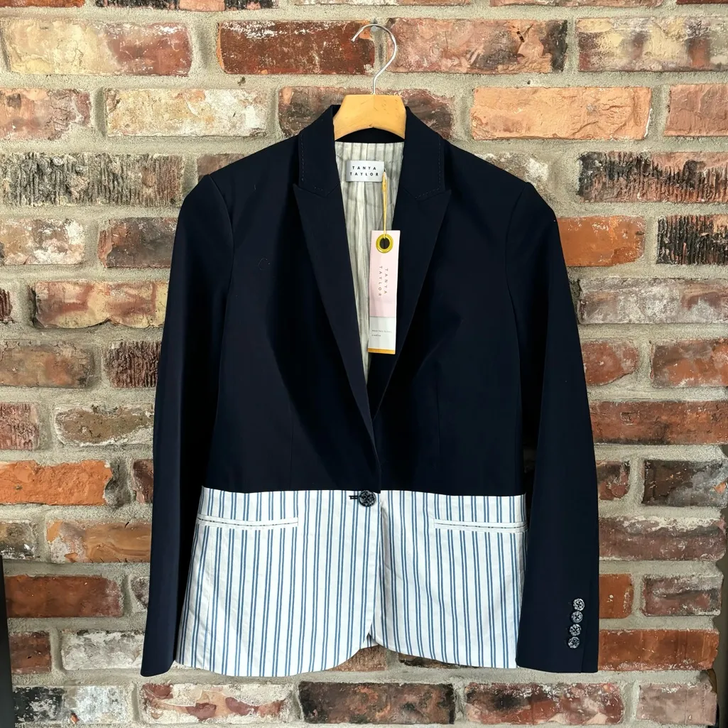 Tanya Taylor Navy Blue Darwin Blazer NWT, 0 - Image 2