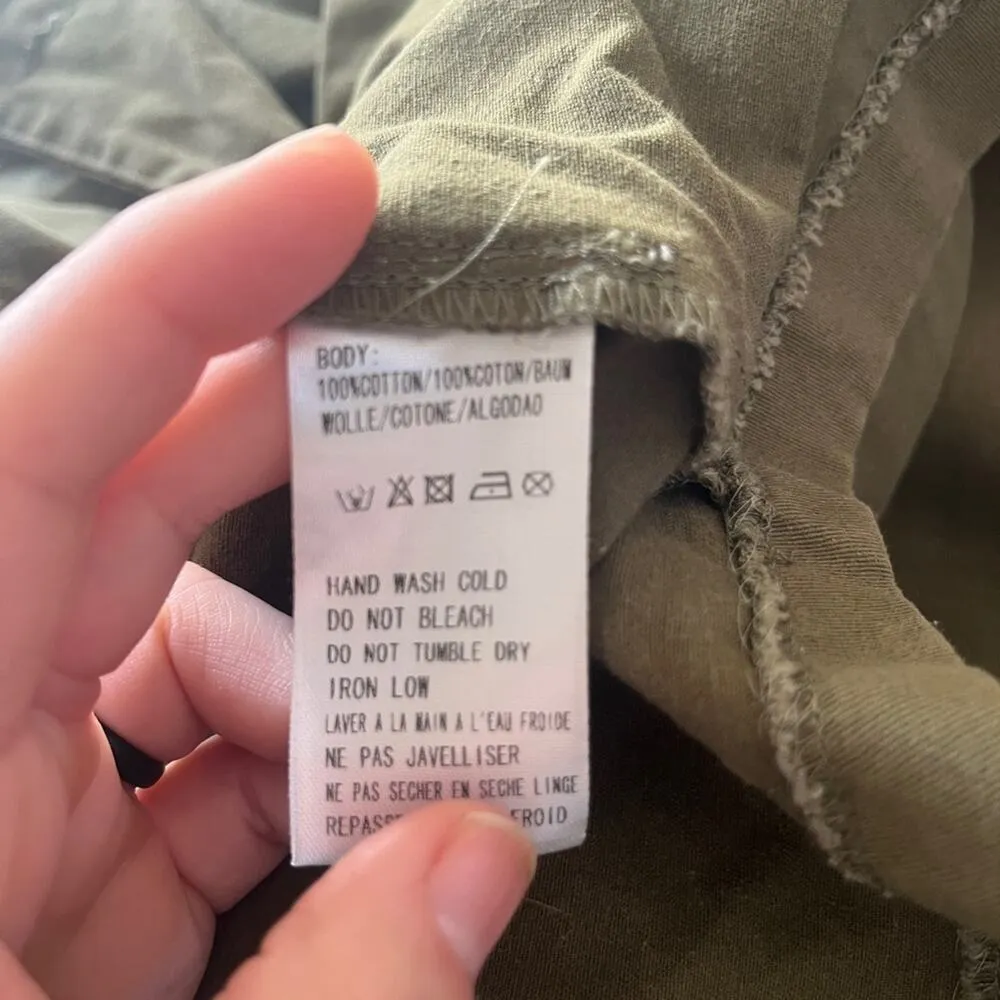 Haryln utility coat olive green size large - Image 10