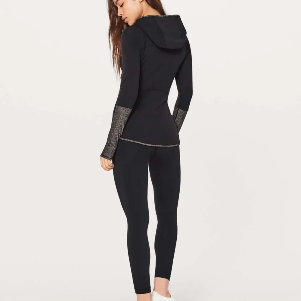 LULULEMON Shape Up Pullover Black Grey Align Top Nulu Long Sleeve Top Shirt 4 - Image 2