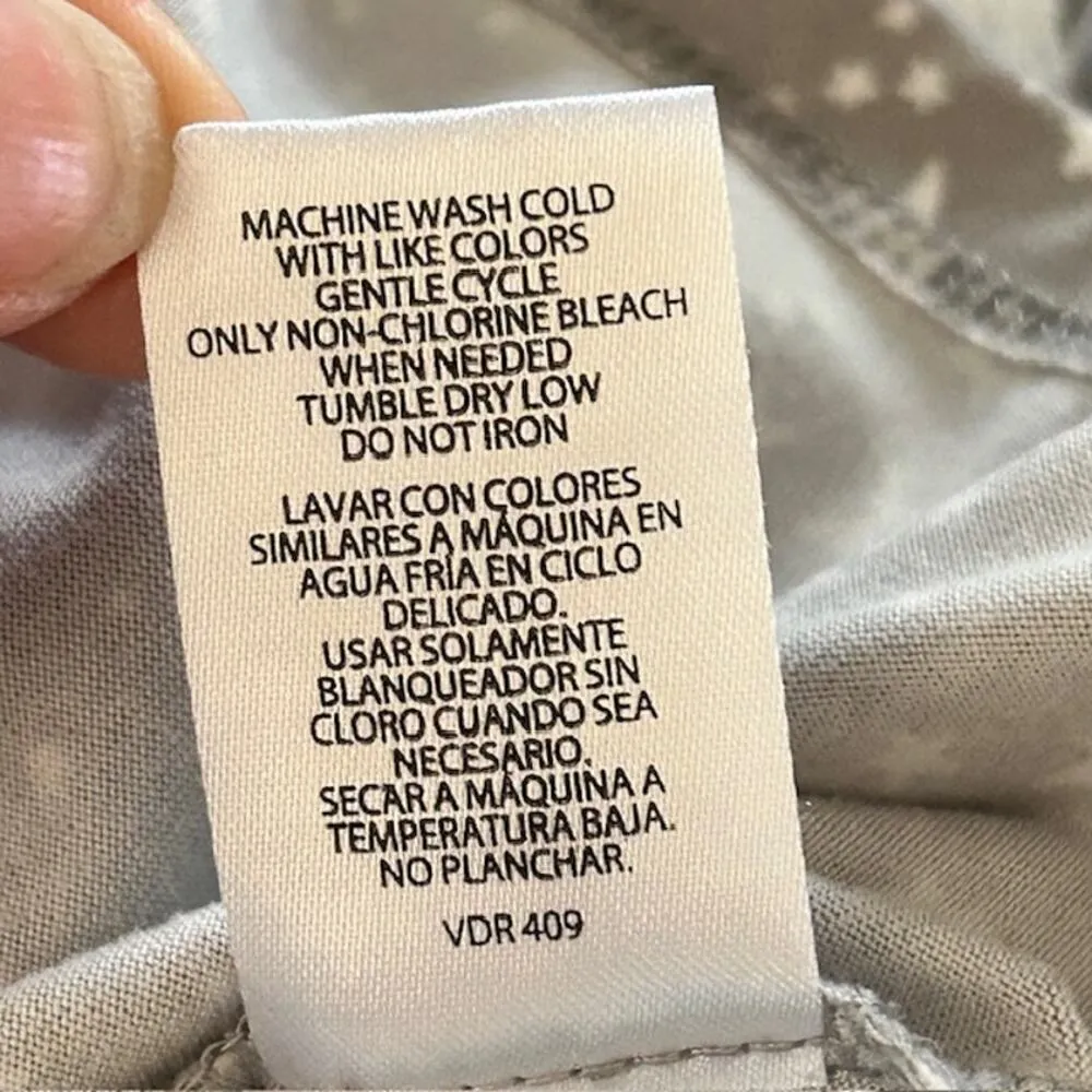 Eddie Bauer Gray & White Star Print Tank and Pajama Pants Set, size Small - Image 9