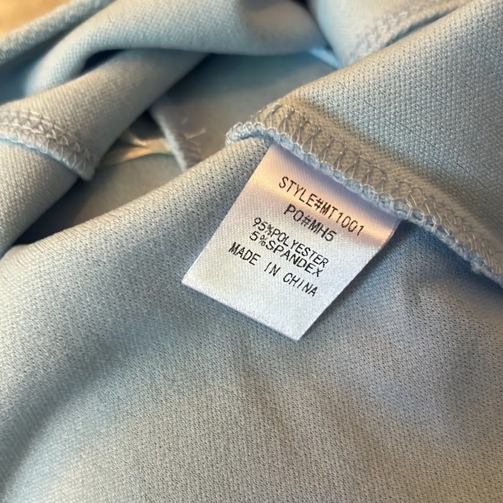 MIMOSA Blue Iris crop corset style shirt in Sky | large - Image 9