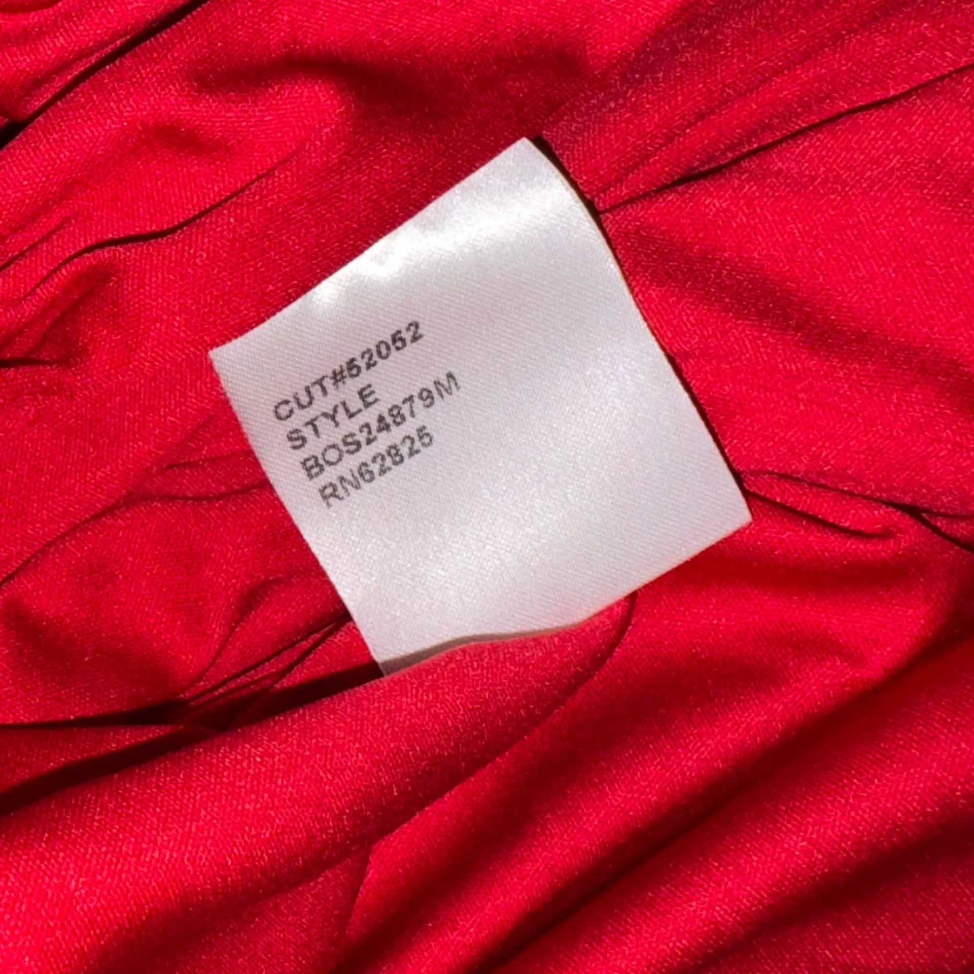 NEW Tadashi Shoji Lace Illusion neck Crepe Red Long Sleeve Dress sz 2 - Image 6