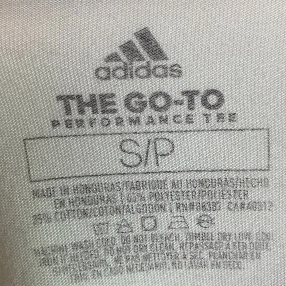 Adidas Cream Floral Logo Short Sleeve Shirt - Image 4