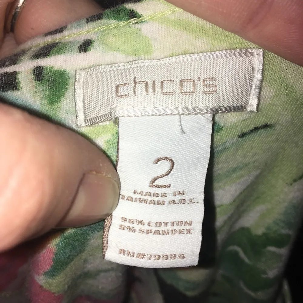 Chico’s parrot 3/4 sleeve knit top - Image 3