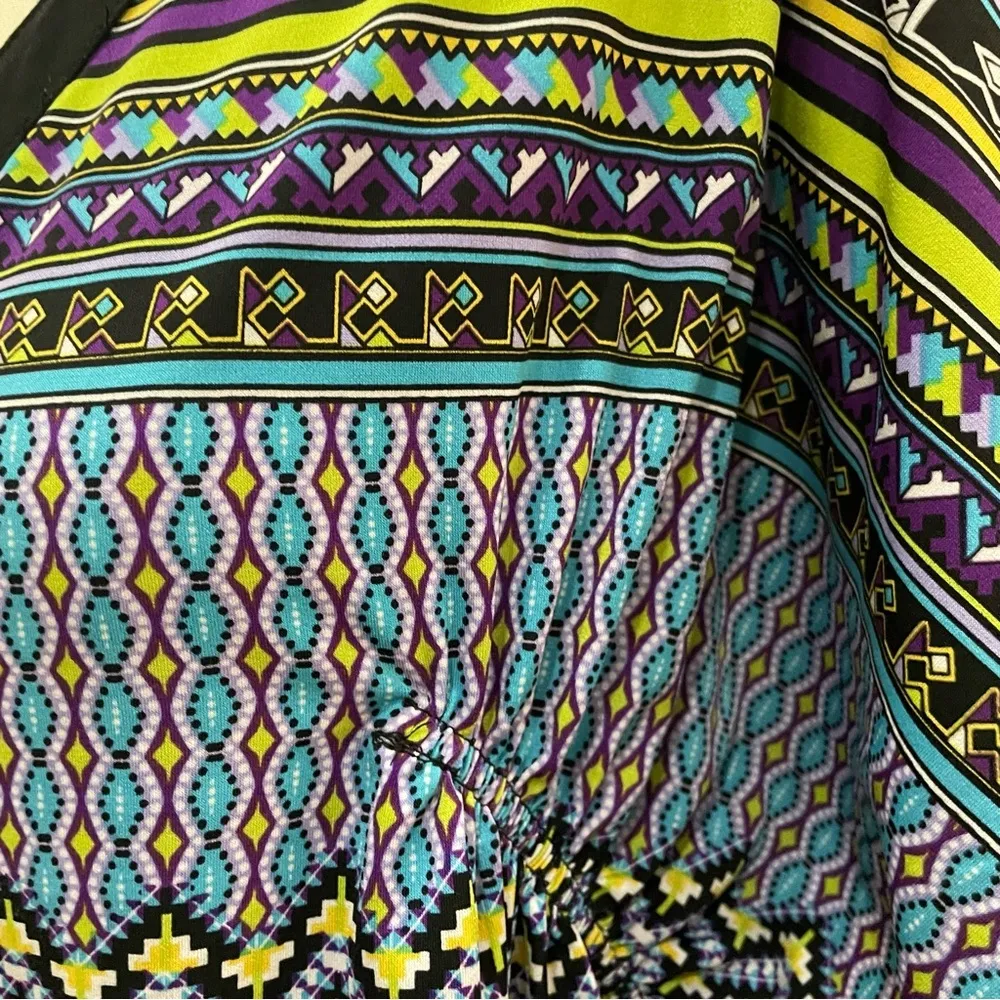 Cocomo vintage abstract patterned short sleeve blouse / S / Excellent condition - Image 9