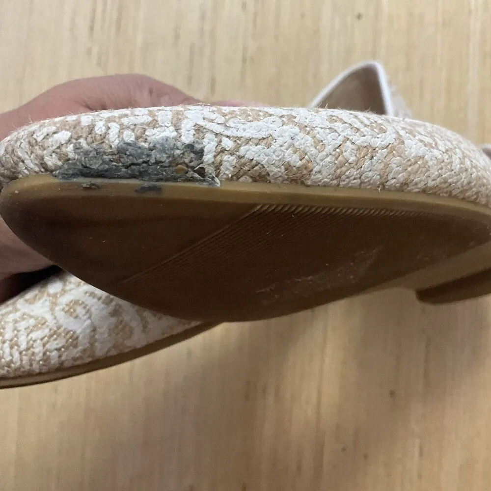 Soft Surroundings Amelia D’orsay Cream Shoes Flats Size 7.5 Small Flaw - Image 5