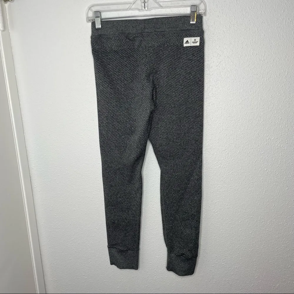 Adidas x Reigning Champ Seamless Knitted Gray Leggings - Image 7