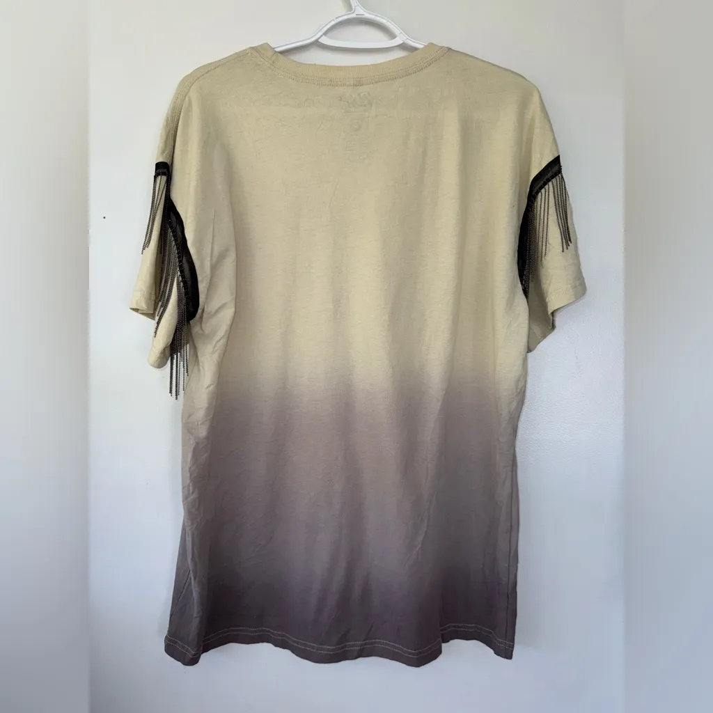 Buckle Cream and Black Lone Star Cowboy Oversized T-Shirt Size Small Western - Image 8