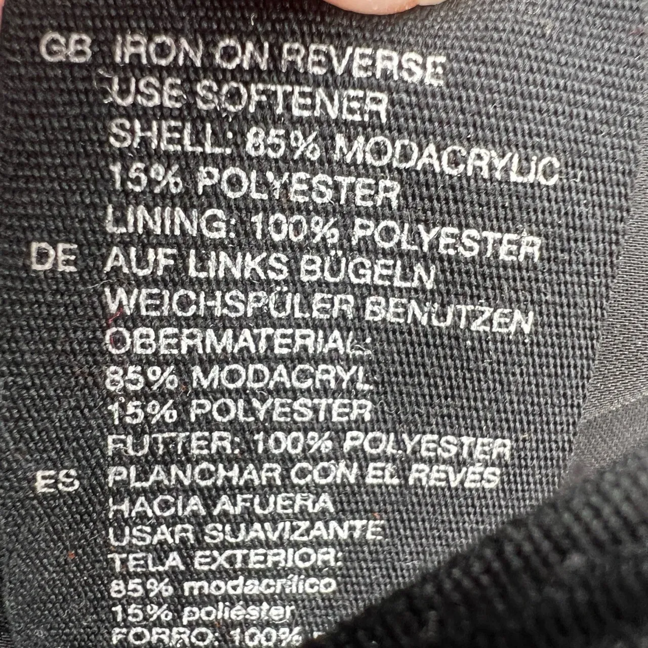 & Other Stories Faux Fur Coat Black Lux Minimalist Classic US 2 - Image 5