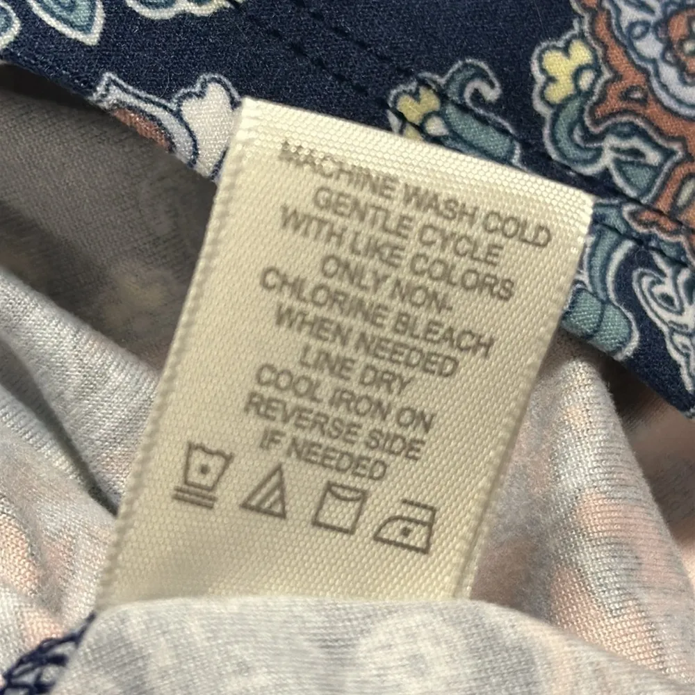 Ultra Flirt Blue White Spaghetti Strap V Neck Tie Waist Short Romper Size Large - Image 10