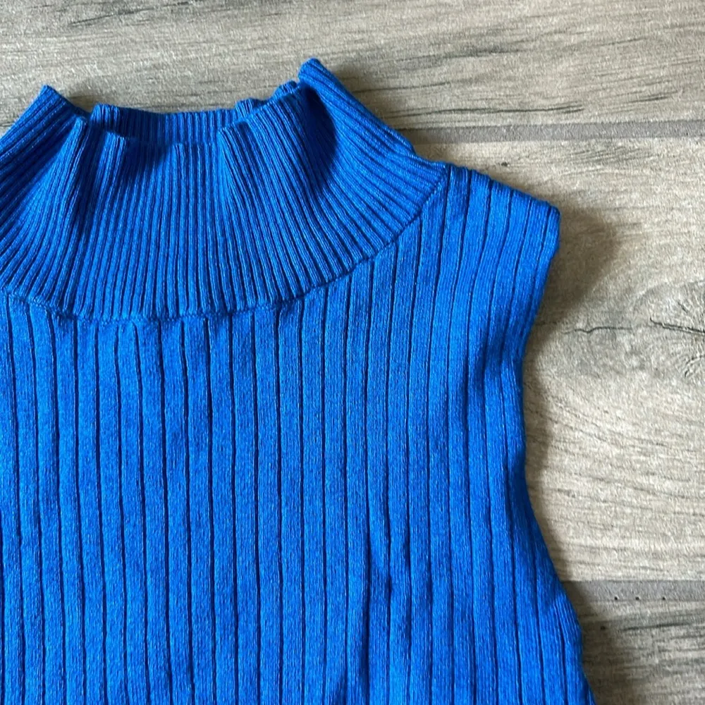 Wild fable blue ribbed tank top - Image 2