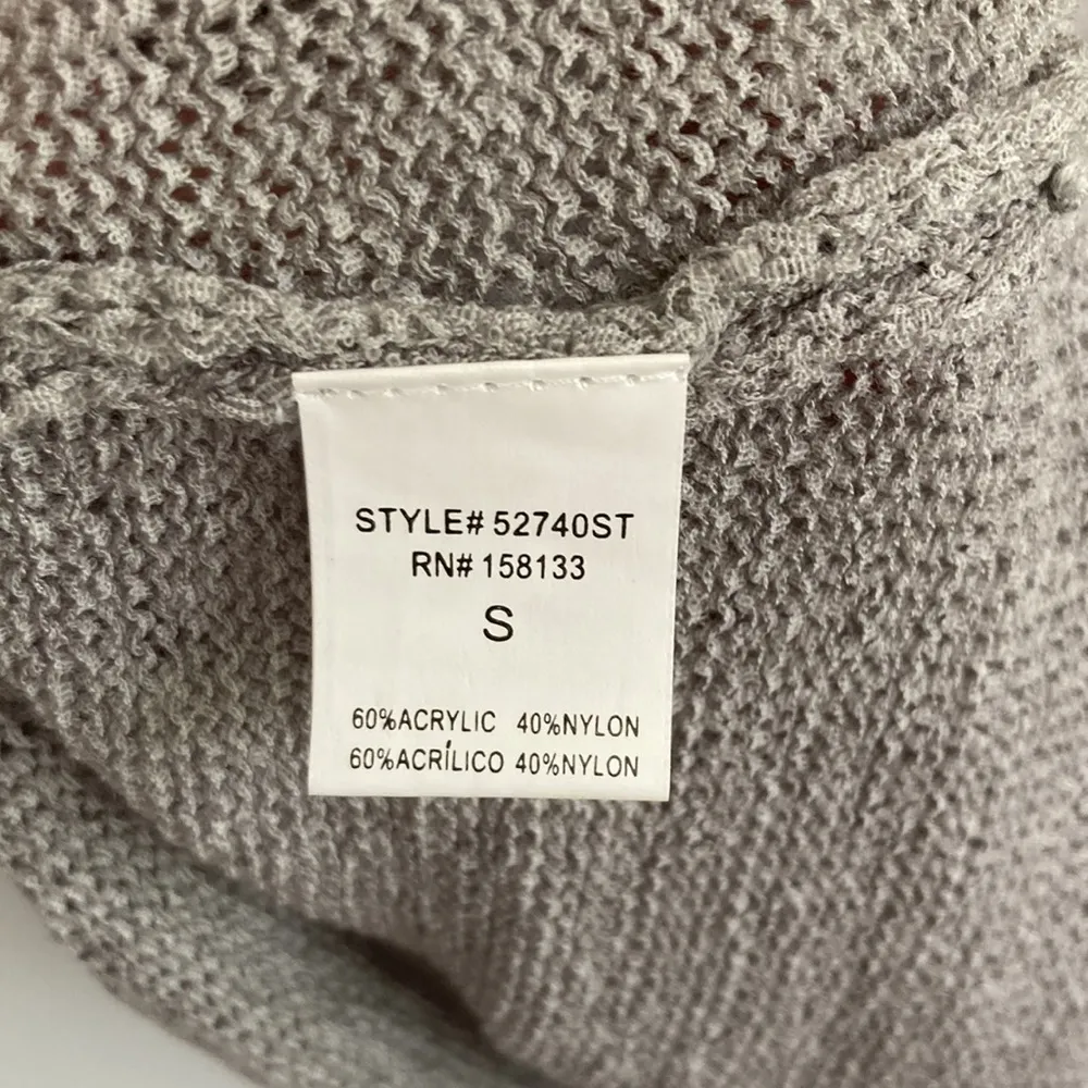 Pink Clover|Gray High Neck Knit Tank Top sz Small - Image 6