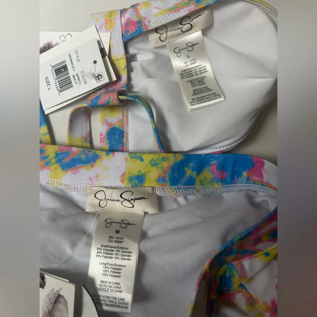 Jessica Simpson Women’s Tie-Dye Swim Bathing Bikini Set - Image 7