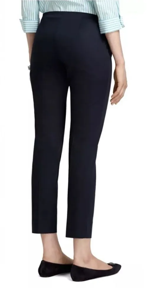 346 Brooks Brothers Navy Sailor Nautical Natalie Fit Pants Size 4 - Image 1