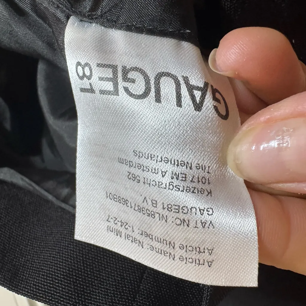 GAUGE81 Black Natal‎ Minidress, Medium - Image 6