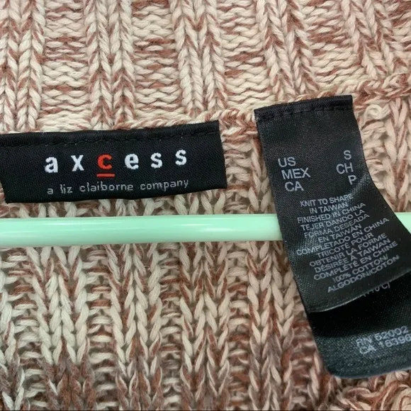 Axcess striped sweater shades of brown‎ size small Brown - Image 2