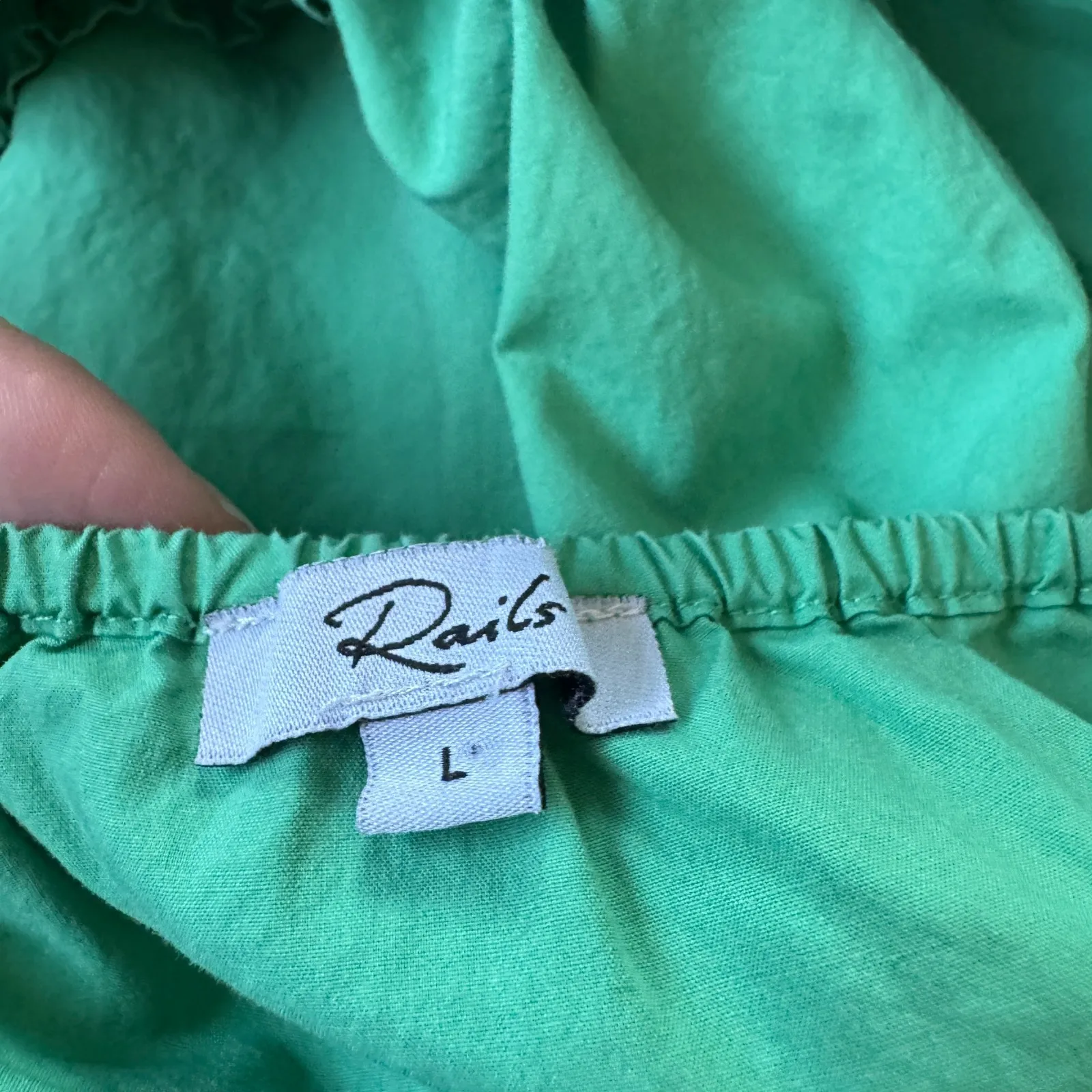 Rails Green Mini Dress - Image 4