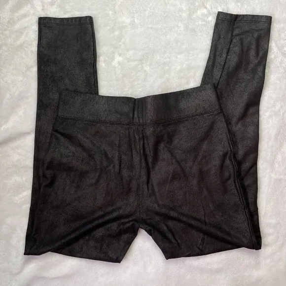 DKNY Jeans Women's Cotton Blend‎ Black Marbled Pattern Leggings Size Small - Image 6