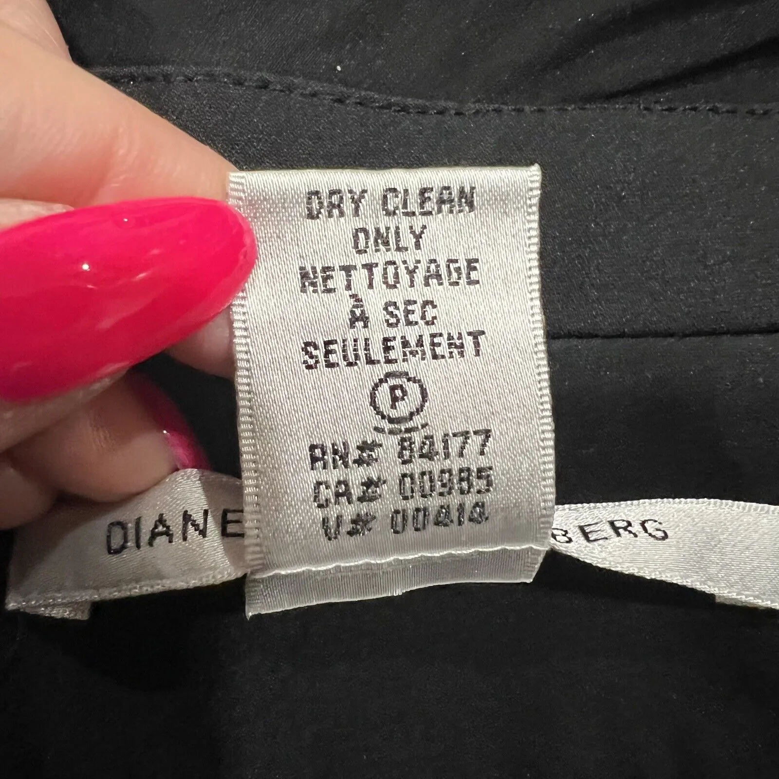 Diane Von Furstenberg Size 2 Skirt Ginsberg Mini Women’s Black Pockets Short DVF - Image 8