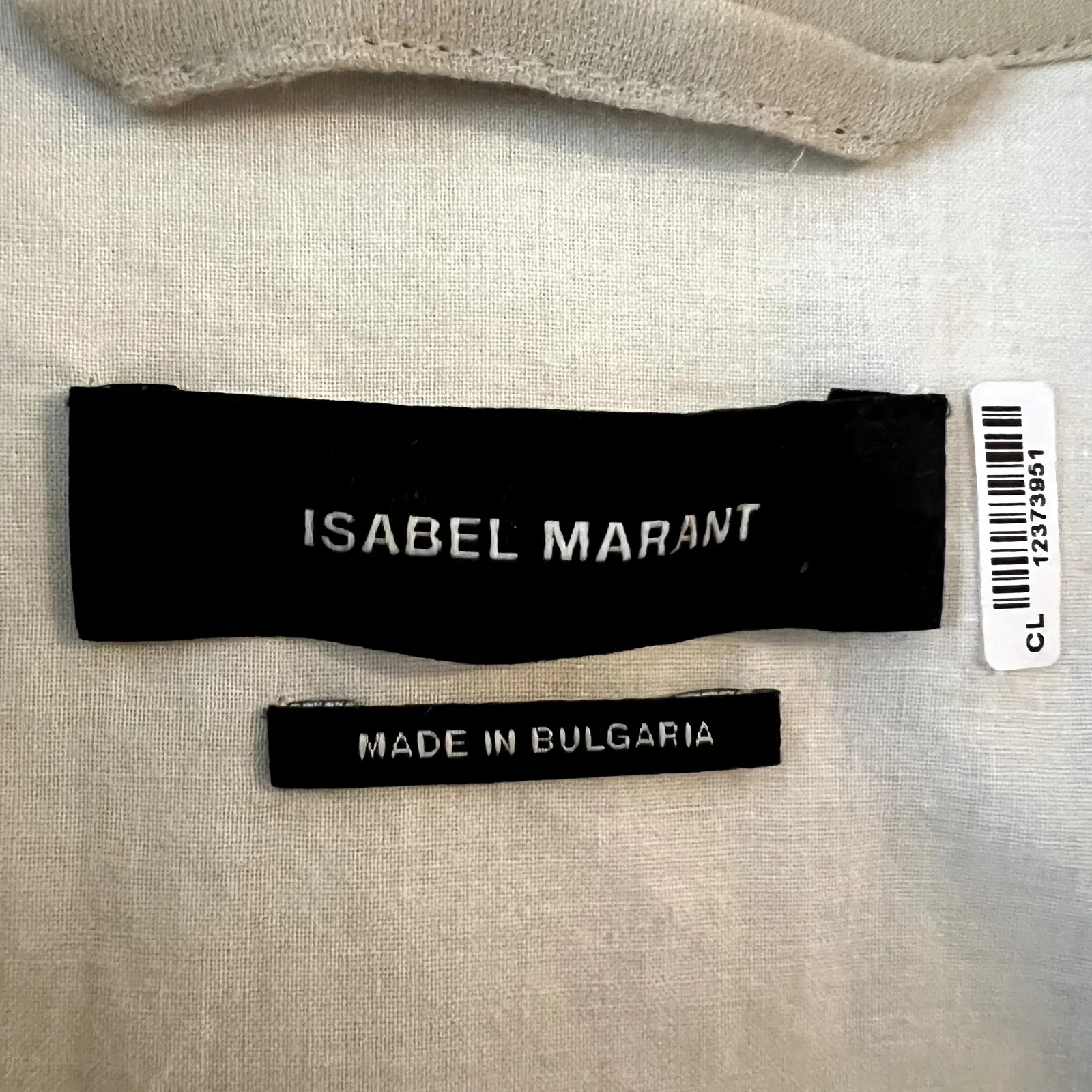 Isabel Marant cotton shirt dress size 38 M beige C4 - Image 4