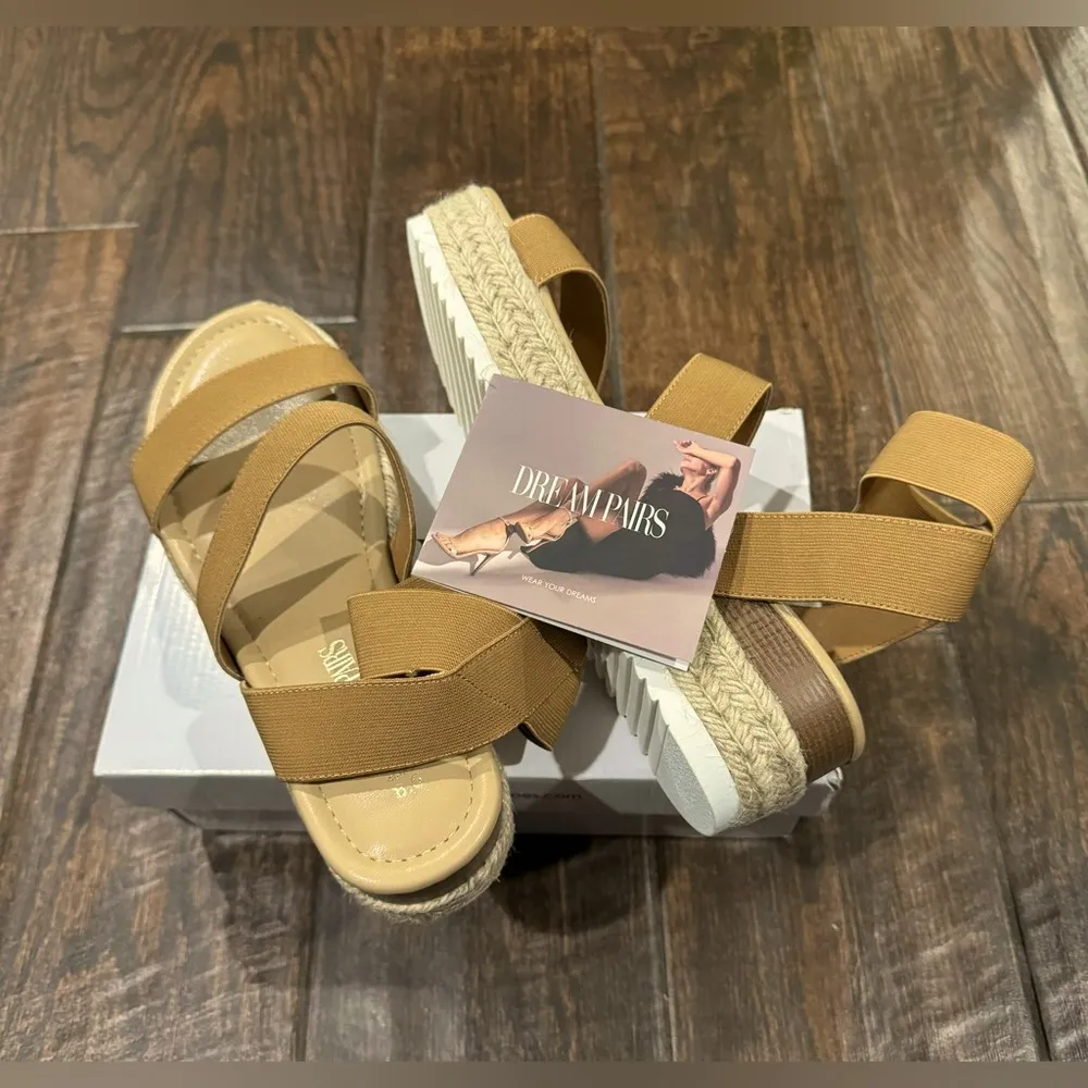 DREAM PAIRS Platform Sandals for Women’s Comfortable Espadrille Wedge Sandals - Image 3