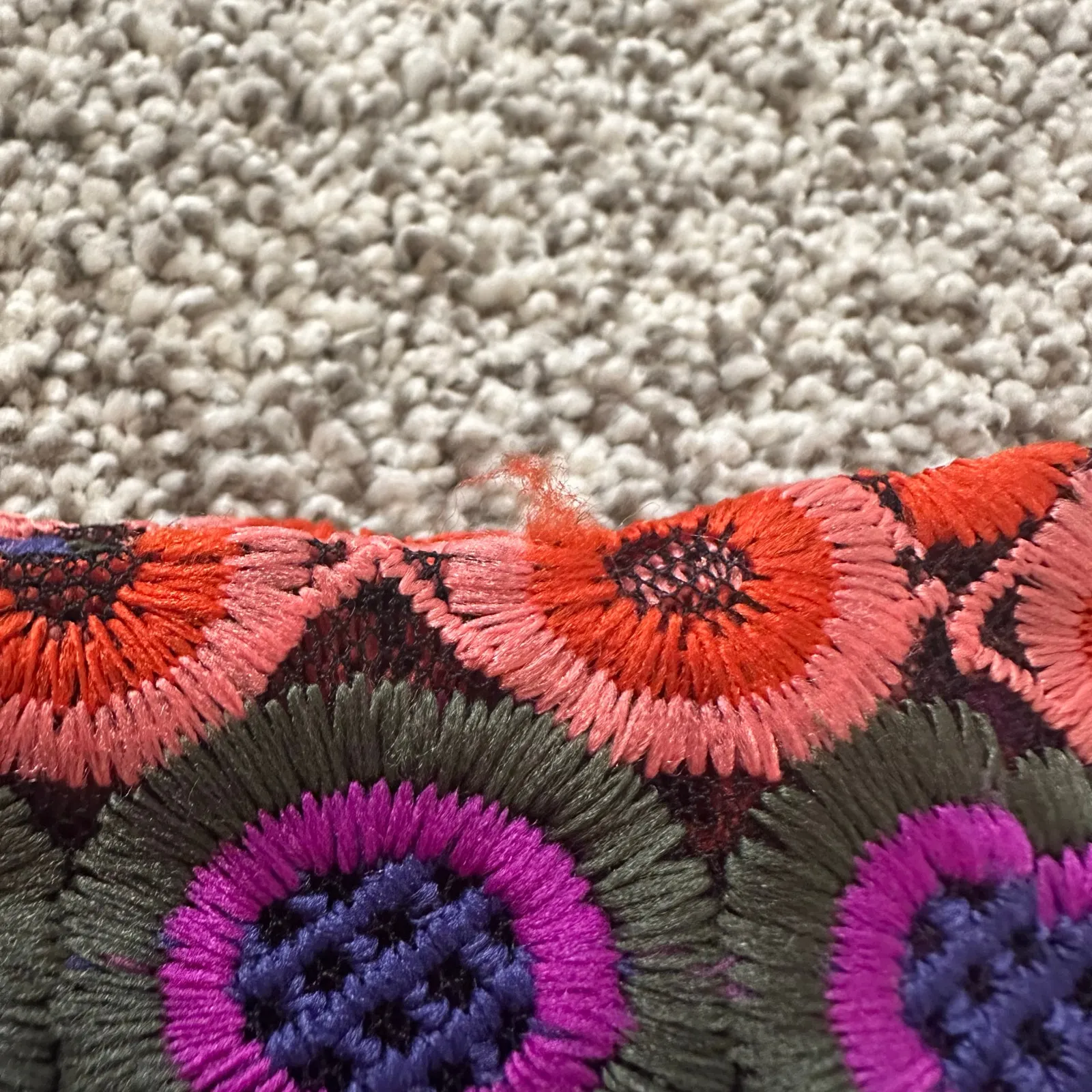 Hutch Anthropologie multicolor crochet mini skirt size 6 - Image 11