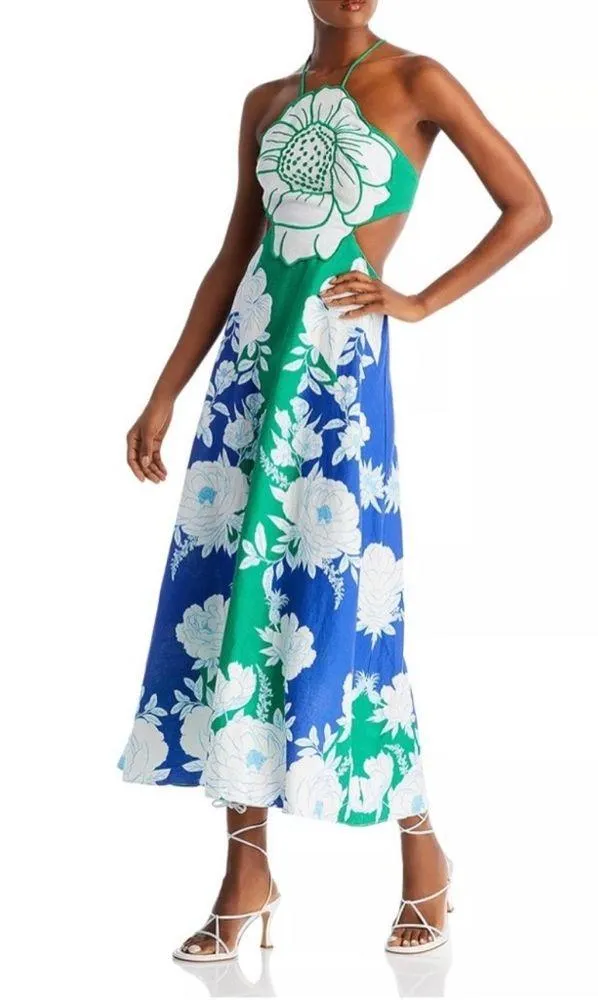 FARM Rio Soft Garden Flower Maxi Dress Size XL - Image 3