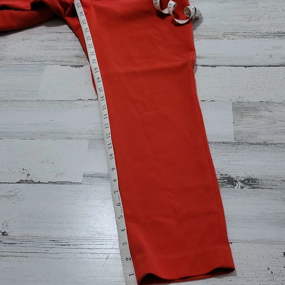 GAP | Slim Cropped Stretch | Color: Tomato Orange | Size: 2 - Image 4