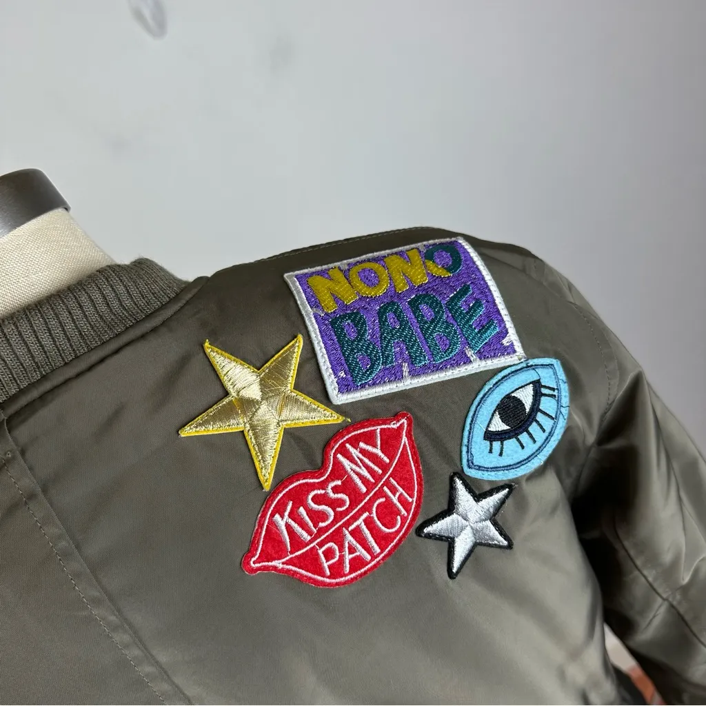 Urban Outfitters MA-1 Bomber Jacket with Patches - Image 7