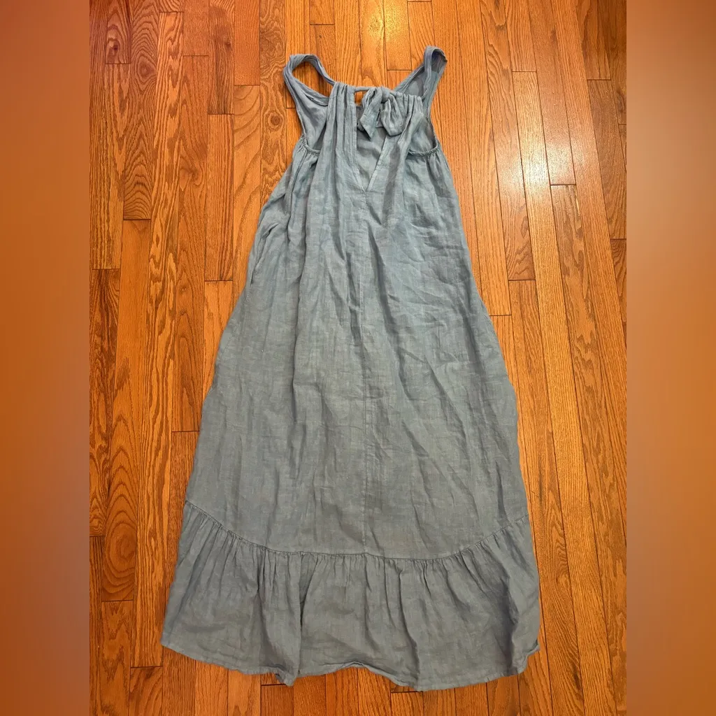 Tempo Paris High Low Ruffle Linen Dress - Image 3