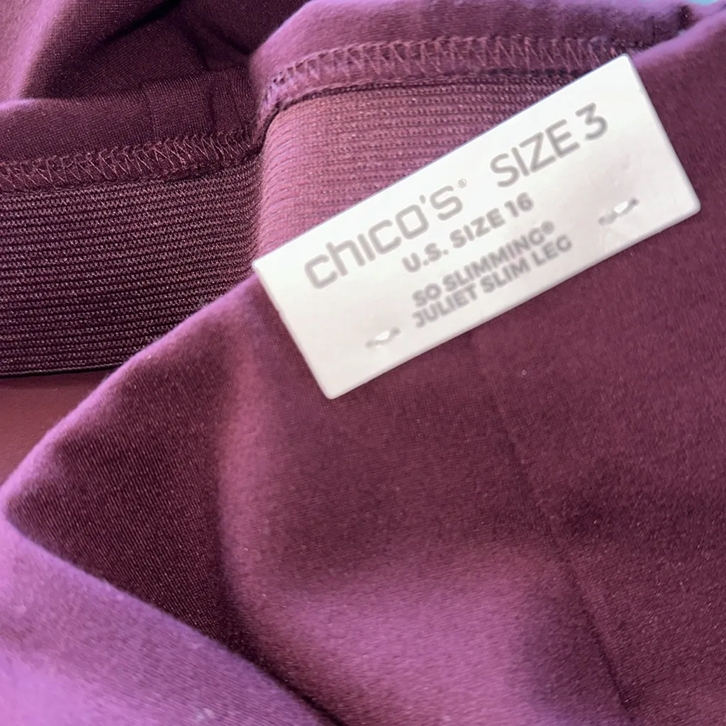 NWT CHICO'S So Slimming 360 Juliet Beaded Slim Ankle Pants Rhinestone - Image 11