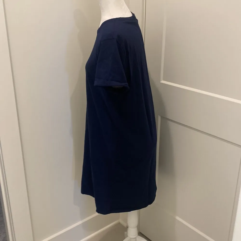 NWT JCrew Factory Navy T Shirt Dress Sz M Blue Size M - Image 3