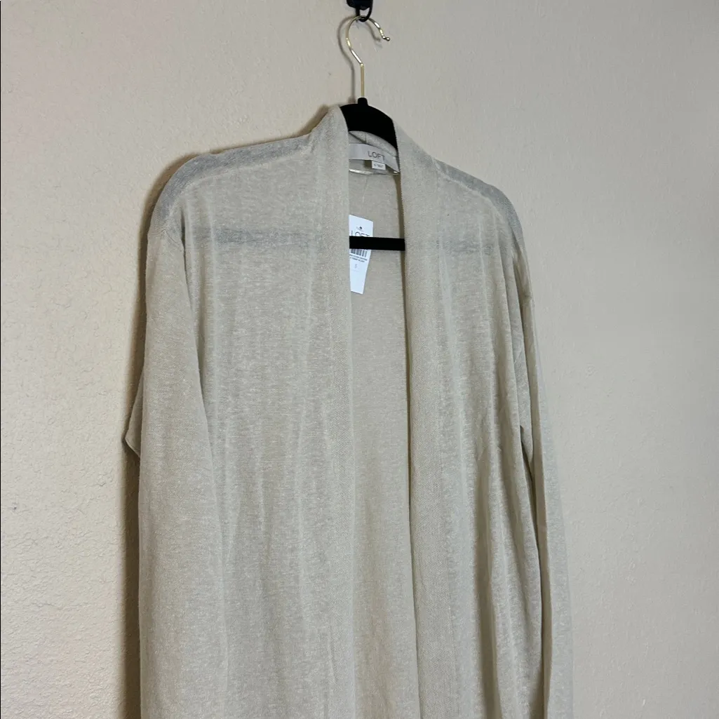 Ann Taylor Loft Sheer Open‎ Front Cardigan Size Small NWT - Image 4