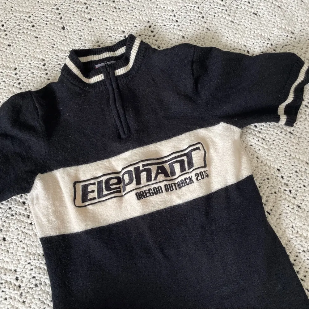 Portland Cyclewear 100% Merino Wool Elephant Oregon Outback 2015 Sweater (Small) Black - Image 7