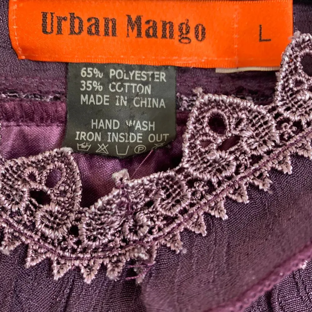 5/$25 Urban Mango Off the Shoulder Dress in Purple Size L - Image 4