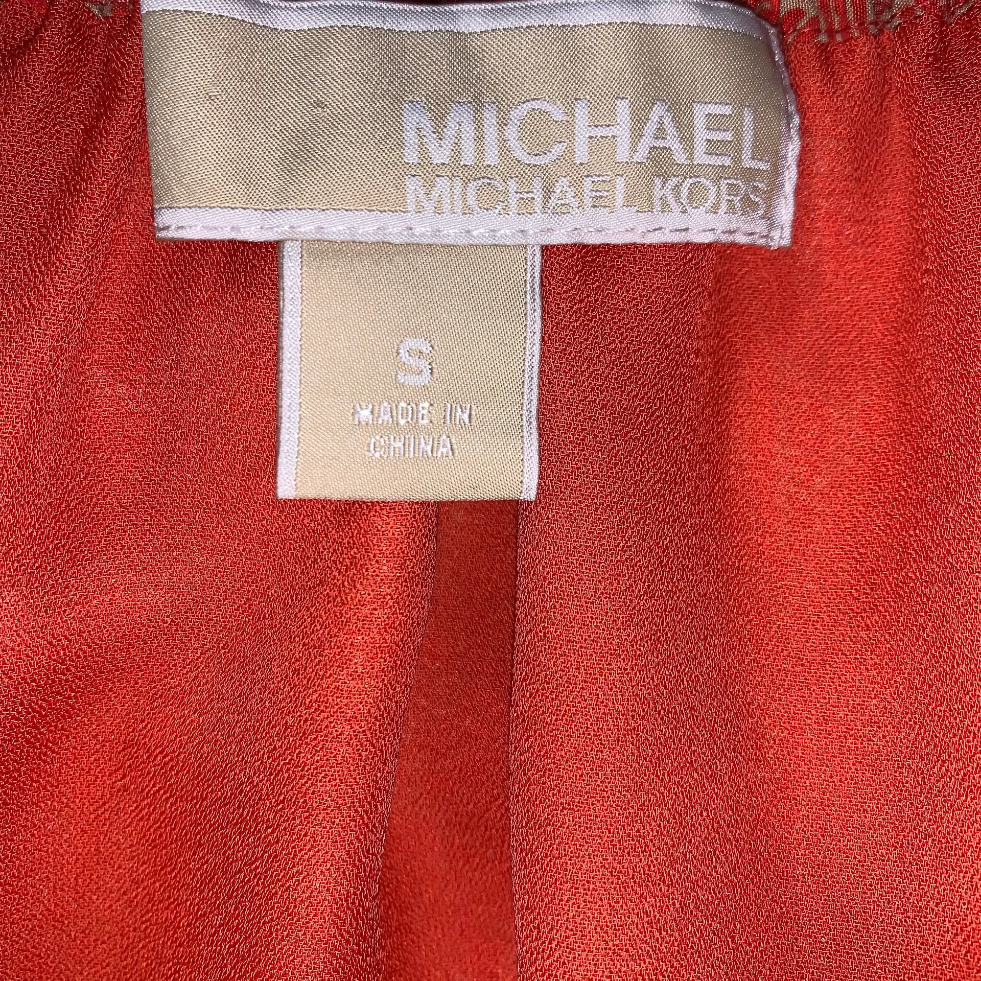 Michael Kors Silk Scarf Print Shift Dress Baroque Casual Luxe Brunch small - Image 13