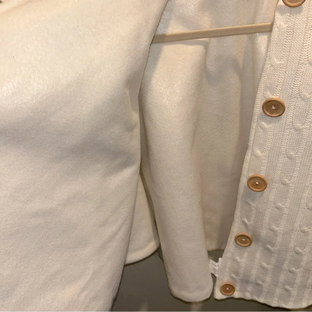 Cream Unbranded Women’s Button Front Cover Shawl Cape One Size OS - Image 6