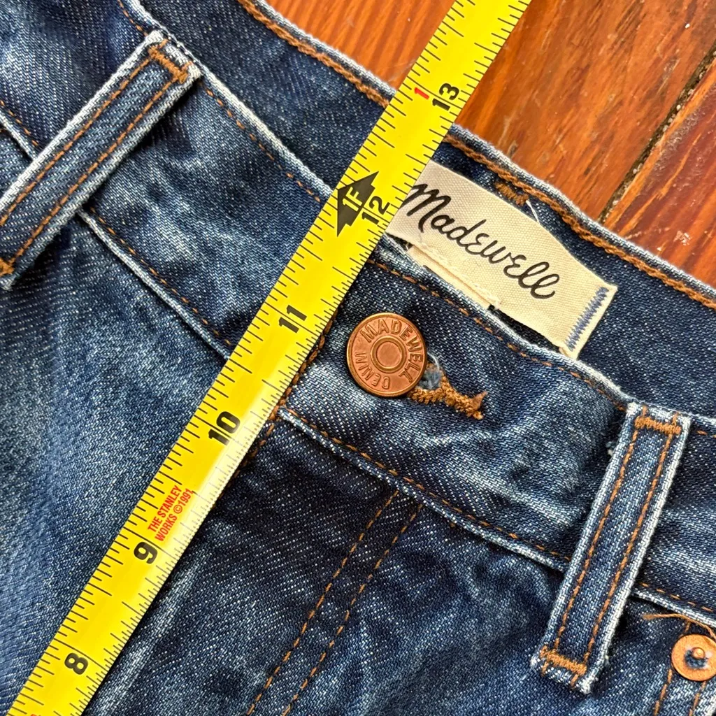 Madewell Low-Slung Baggy Wide Legs Jeans Size 28 medium wash - Image 5