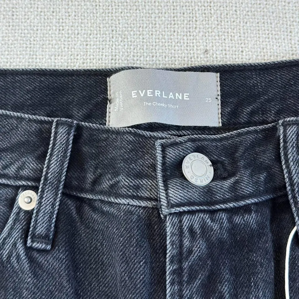 Everlane The Cheeky Short in Vintage Black, Size 25 - Image 8