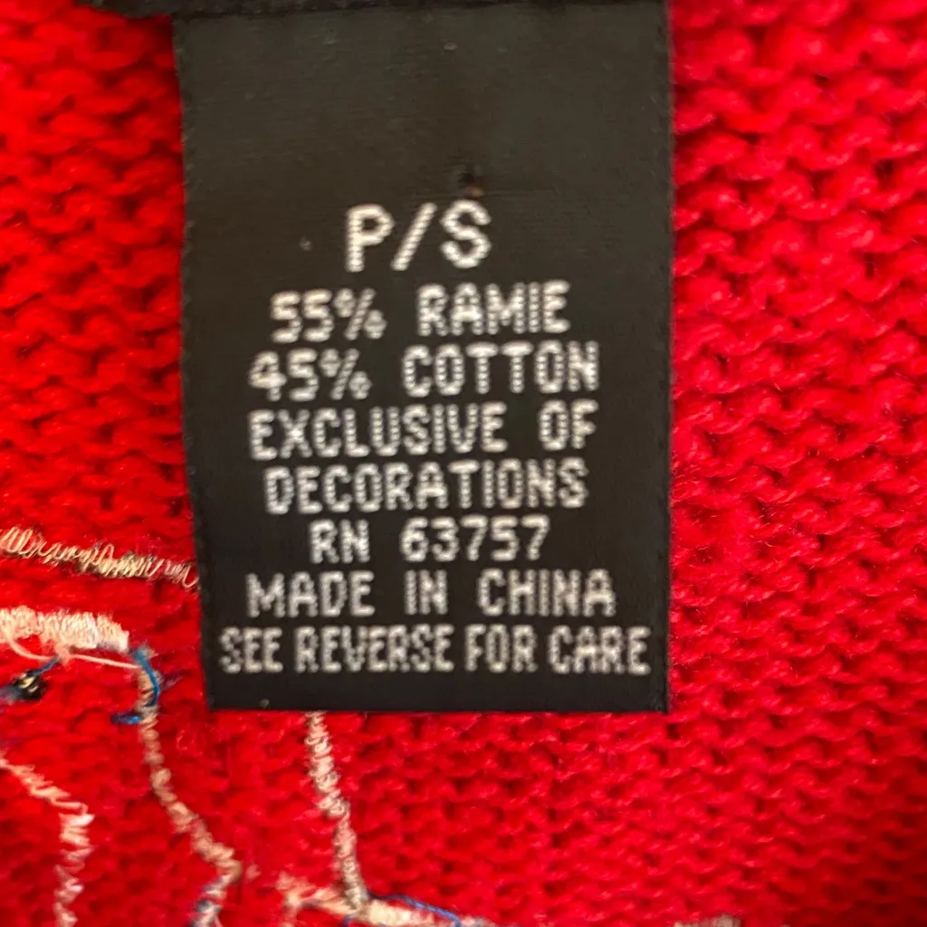 Vintage Studio Festive Red Sweater Vest Size undefined - Image 3