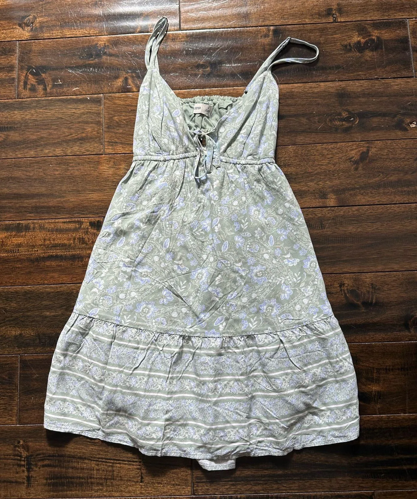 Hollister Babydoll Dress - Green - Image 2