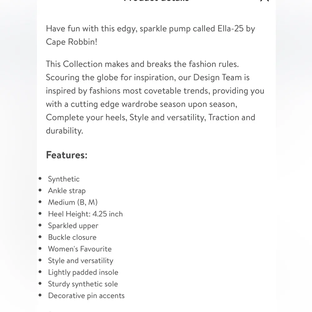 Cape Robbin Ella Black Glitter sparkling pin pumps. Size 10M - Image 12