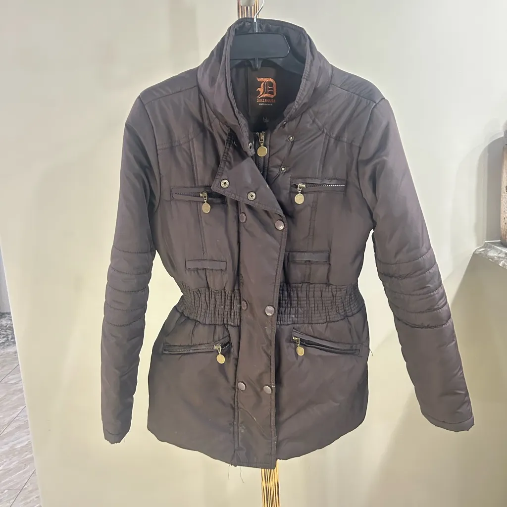 Dollhouse Women’s Quilted Winter Coat Jacket Outerwear – Size Large - Image 2