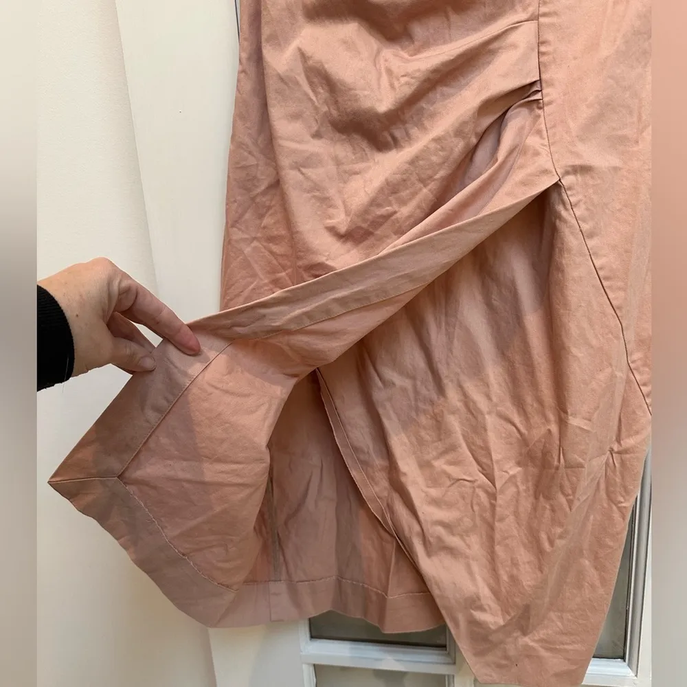 Hoss Intropia Sheath Dress Nude Pink Coral Business Cocktail Party Size US 8 Med - Image 5