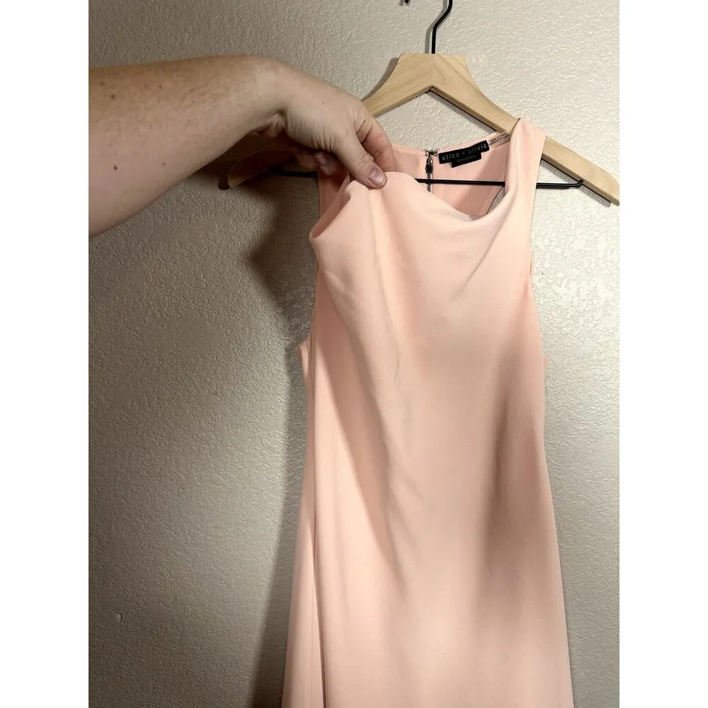 ALICE + OLIVIA Harmony Mini Racer Back Dress in Blush Size 2 - Image 4
