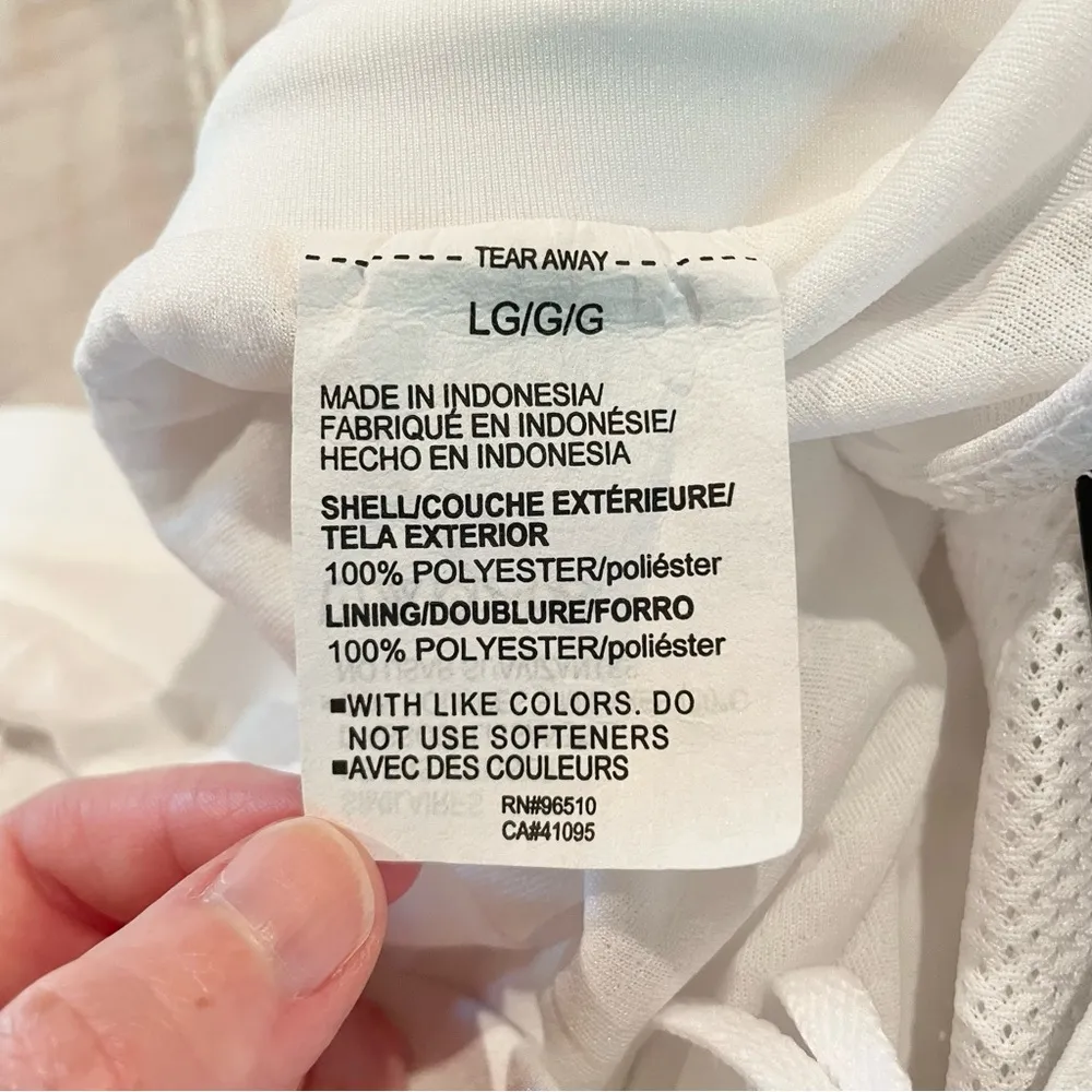 Fly By 2.0 Activewear Shorts in White Large NWT - Image 9