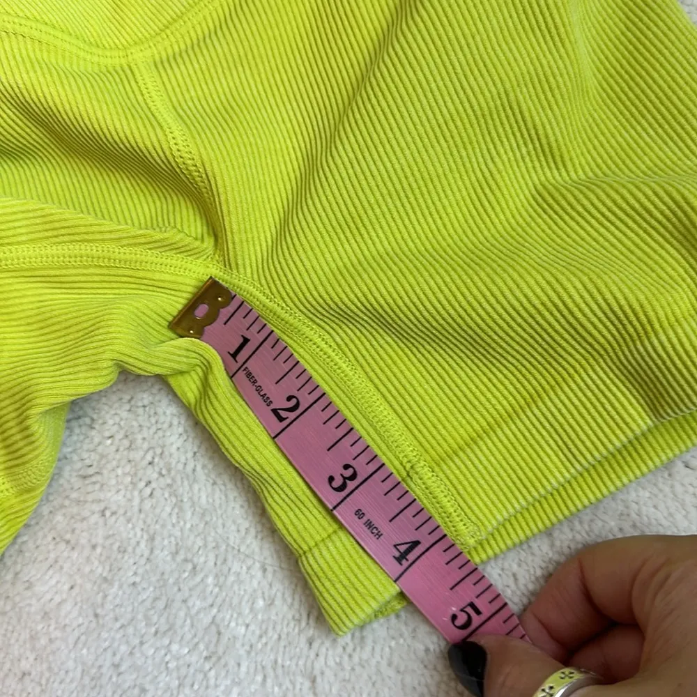 Joylab chartreuse ribbed biker shorts - Image 5