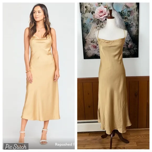 Elegant New Show Me Your Mumu Verona Cowl Slip Dress! - Image 2