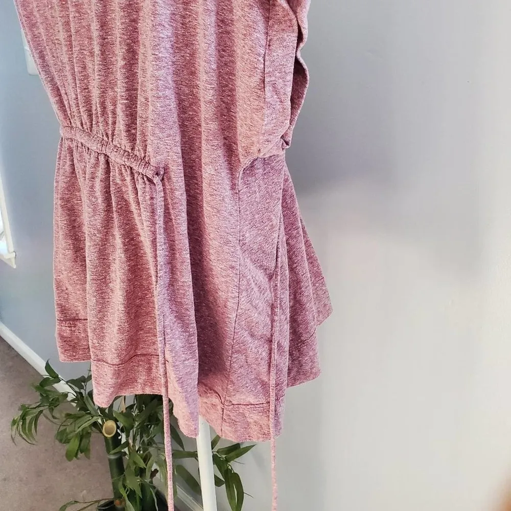 Caslon Cozy Tie Waist Peplum Red Top M Petite - Image 4