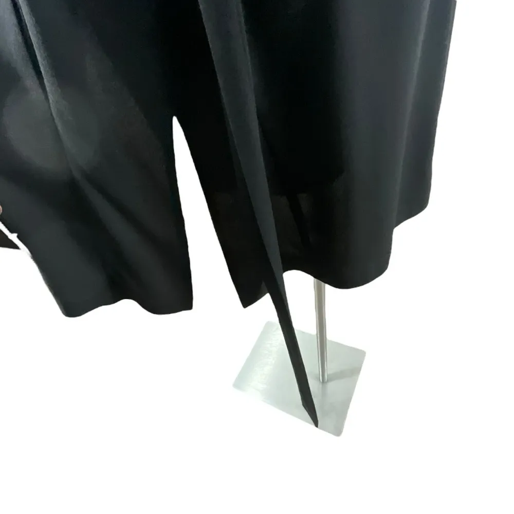 Eileen Fisher Long Line Georgette Silk Crepe High Collar Vest - Image 5